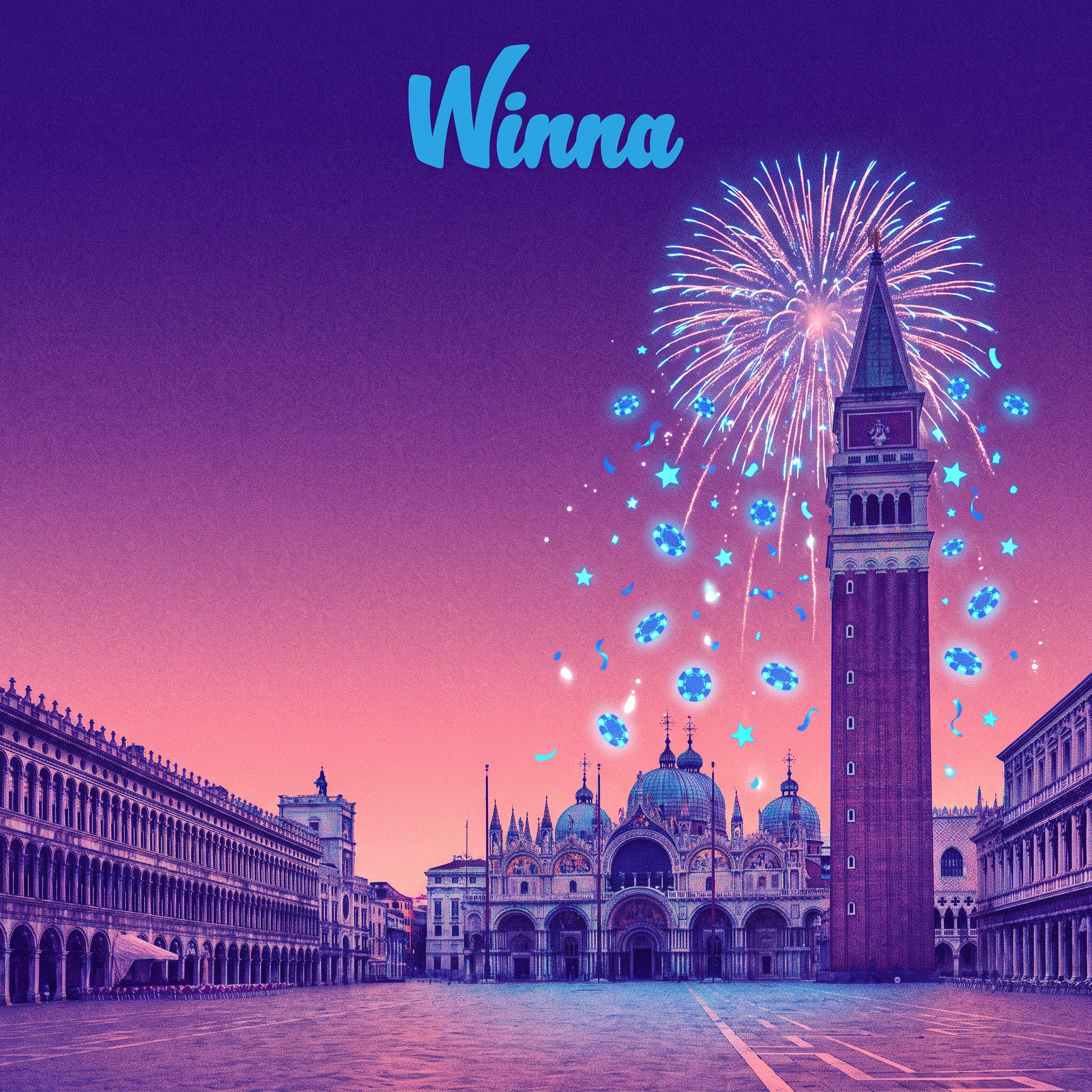 Ricompense VIP Winna e fuochi d’artificio su Venezia